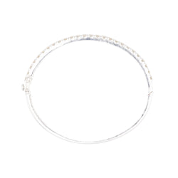Bracelet Jonc en or blanc et diamants