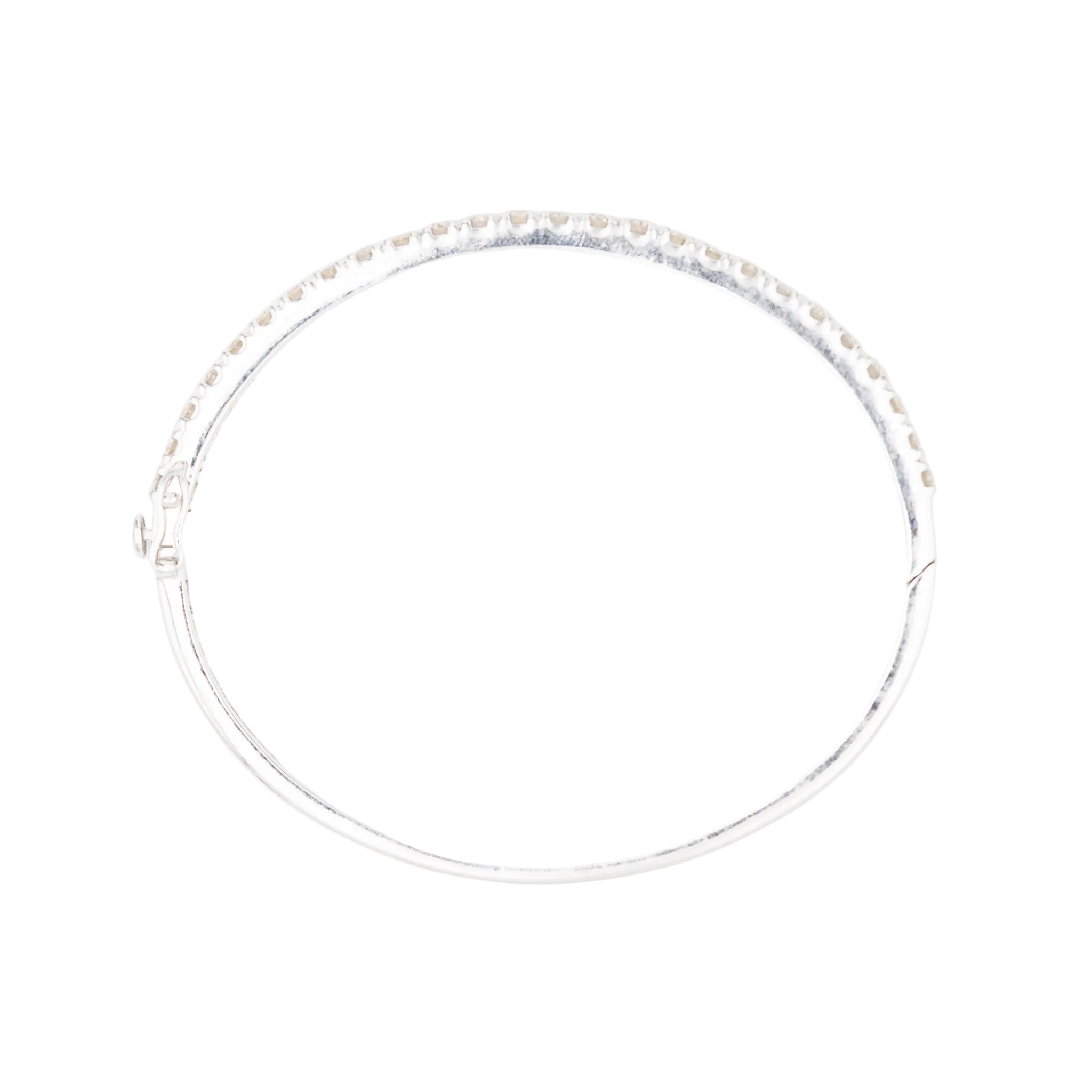 Bracelet Jonc en or blanc et diamants
