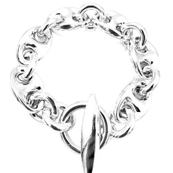 Bracelet Maille HERMÈS "Neptune" GM en argent
