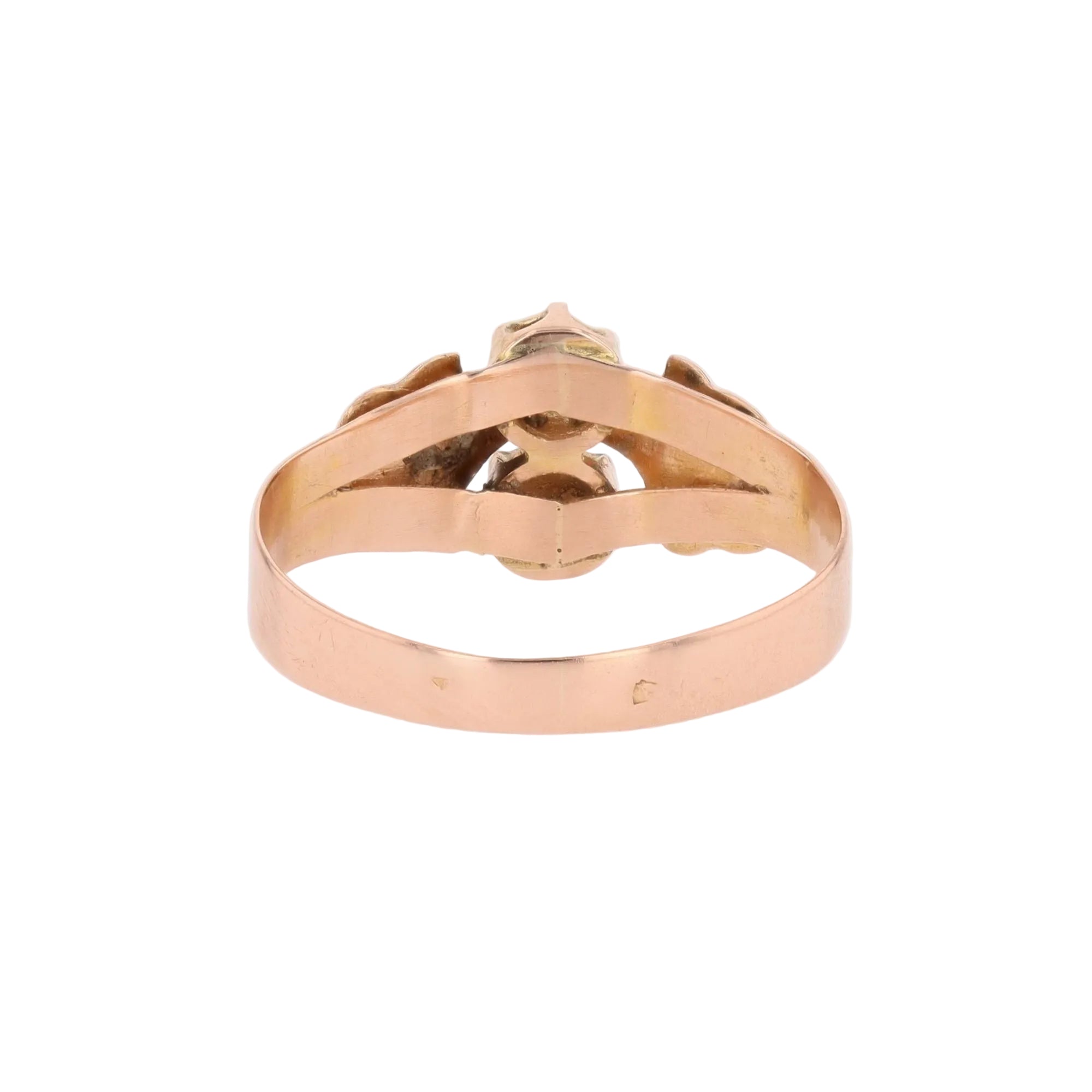 Bague Toi & Moi en or blanc, or rose et or vert