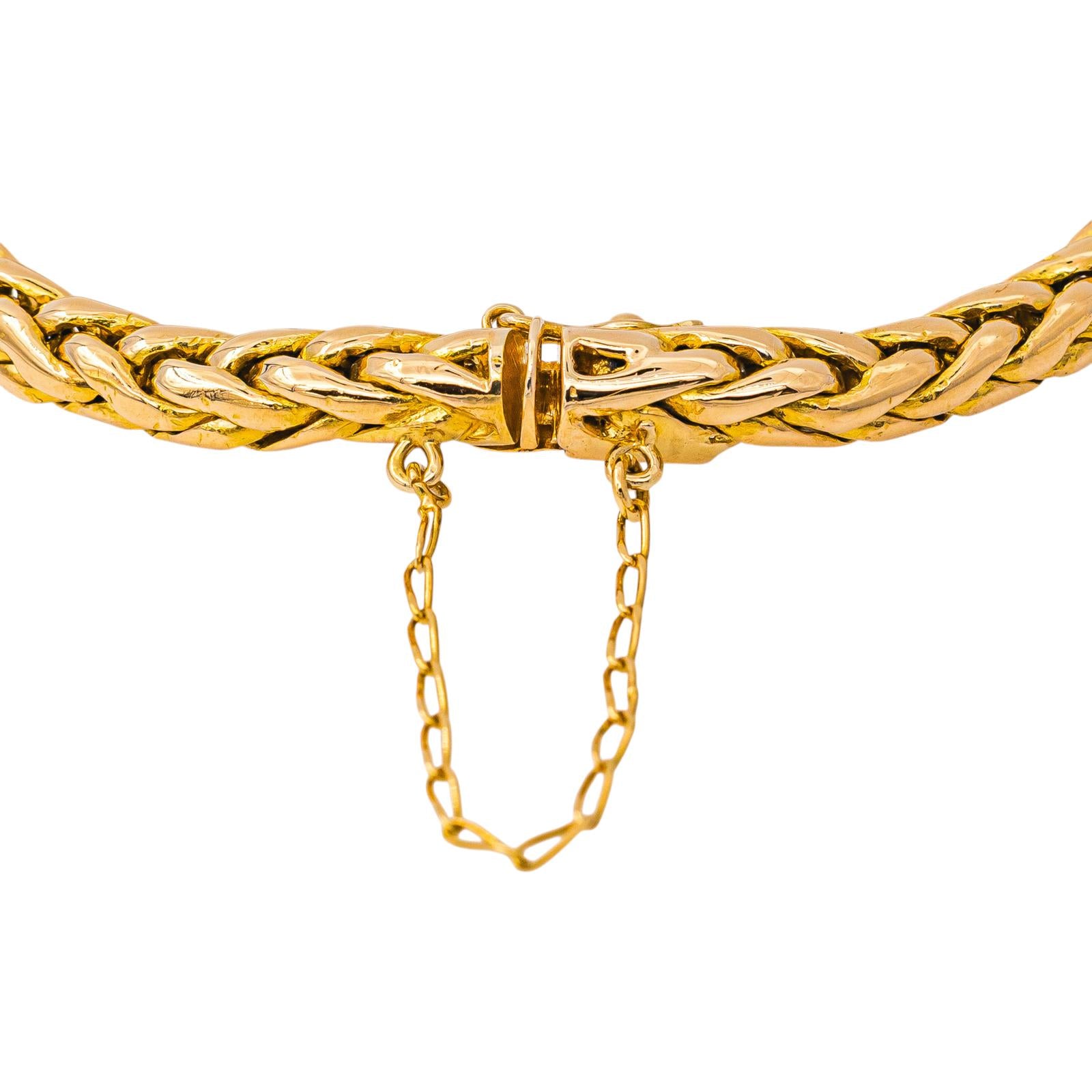 Bracelet Maille palmier Or jaune