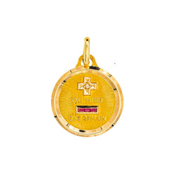 Augis Pendentif Religieux Médaille d'amour Or jaune Diamant