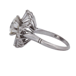 Bague Entourage en platine et diamants