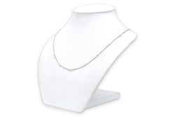 Collier Chaîne en or blanc et perles