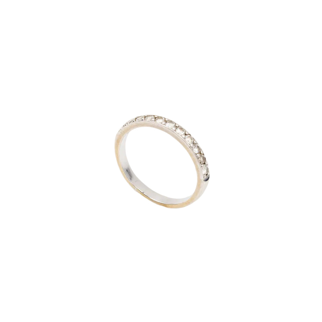 Bague Alliance en or blanc et diamants