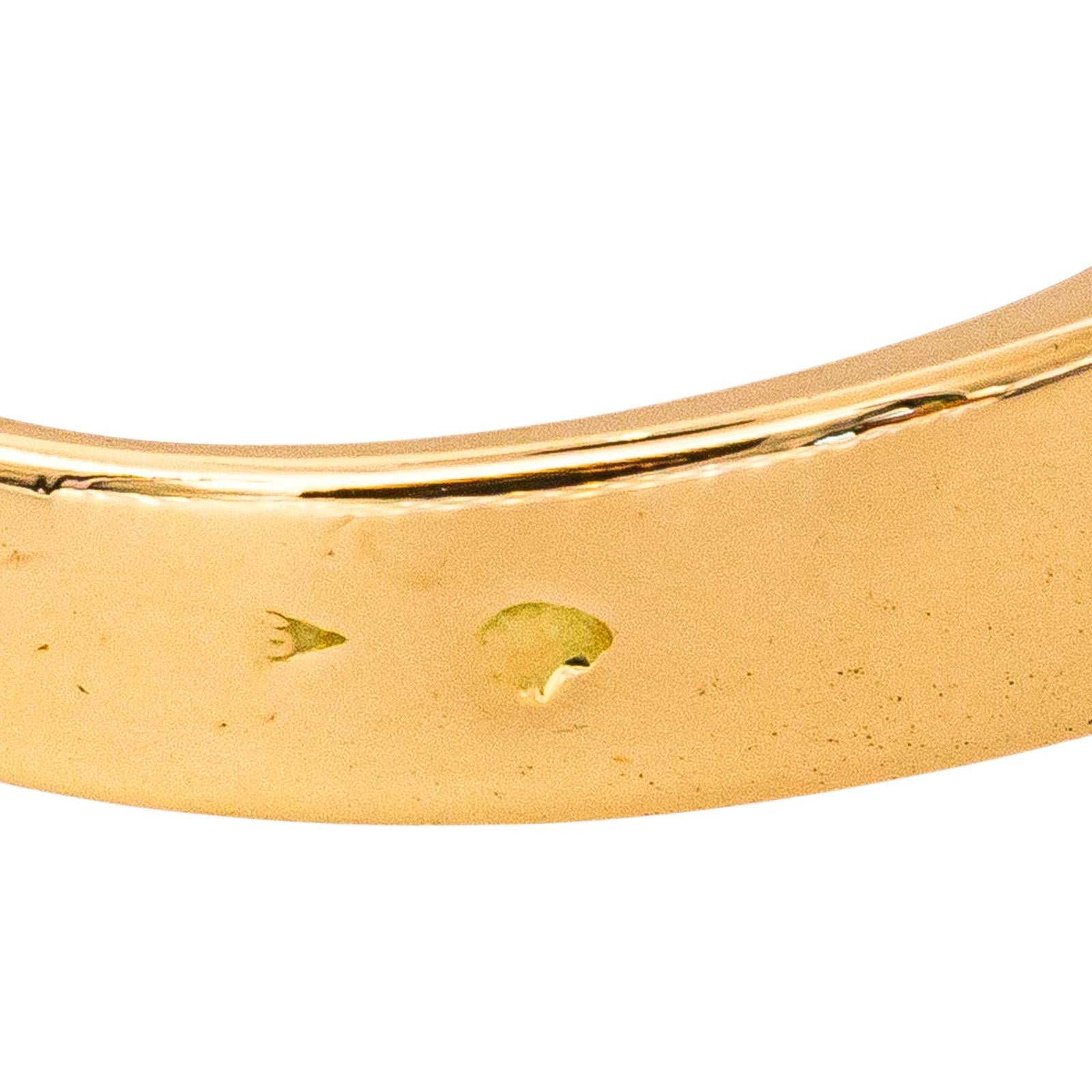 Bague Bandeau Or jaune Saphir