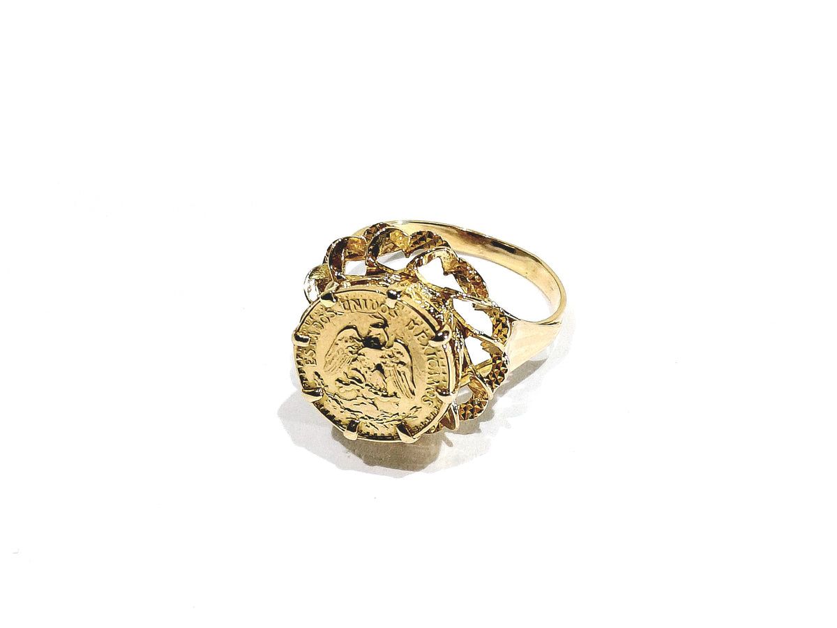 Bague or jaune Dos Pesos
