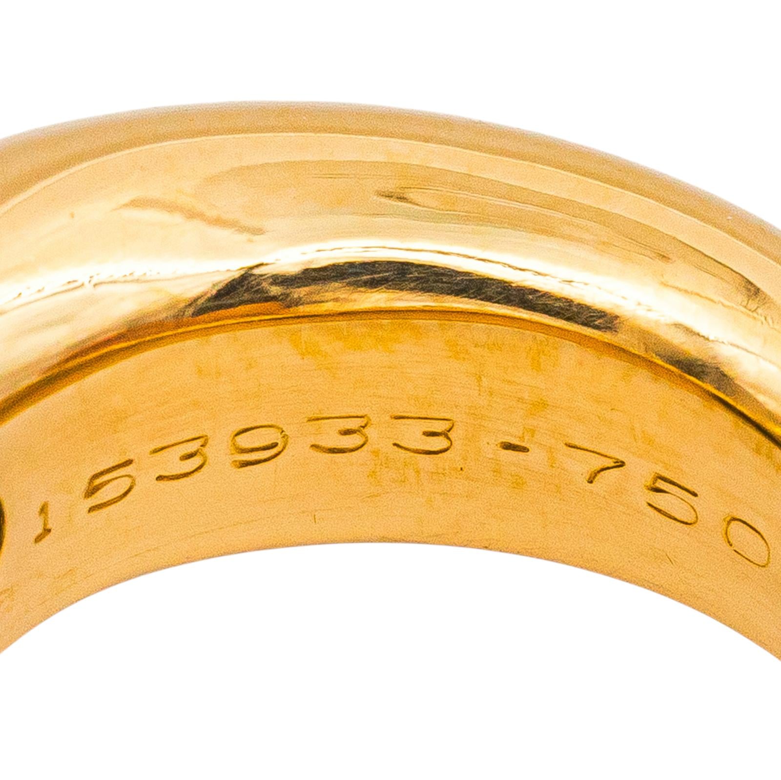 Chaumet Bague Jonc  Or jaune Saphir Violet