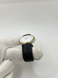 Montre LONGINES "La Grande Classique" plaqué or, acier et cuir