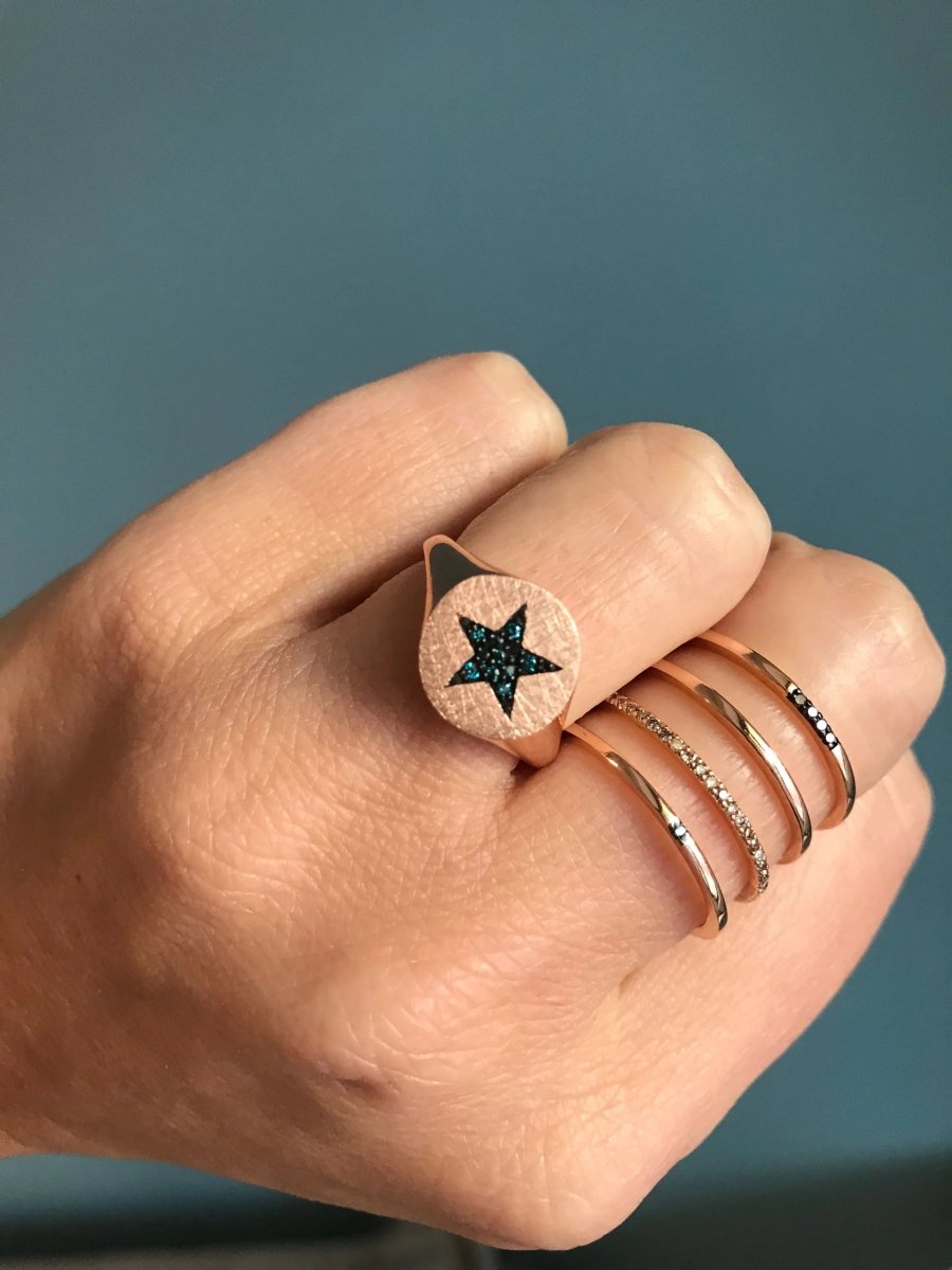 14K Gold Colored Diamond Ring - Castafiore