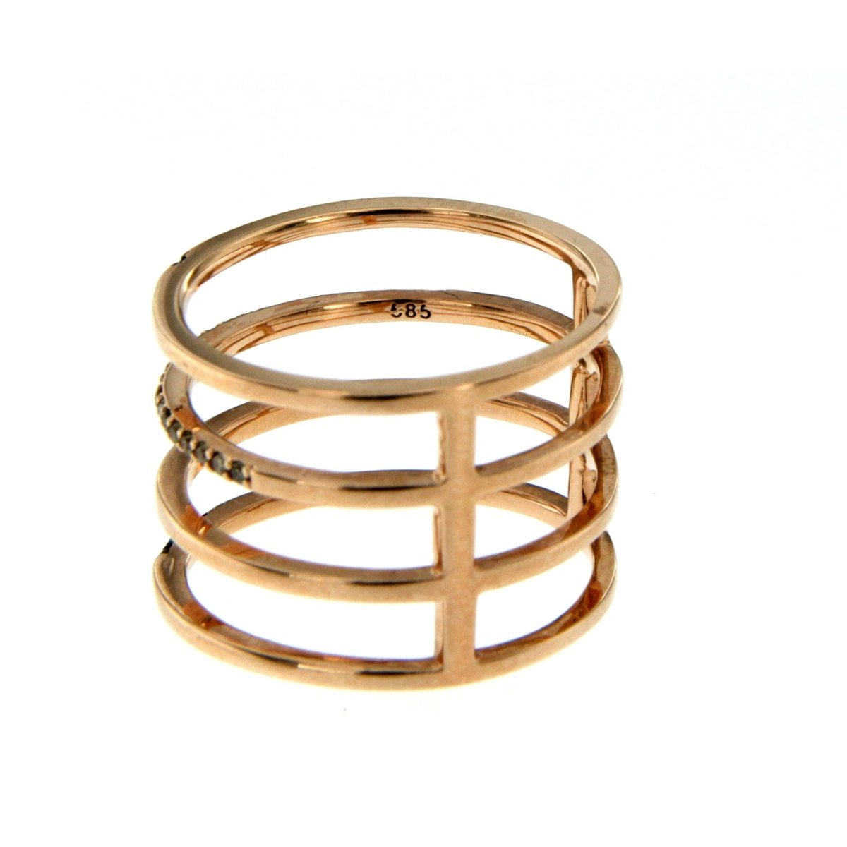 14K Gold Colored Diamond Ring - Castafiore