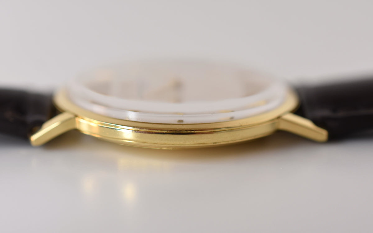 Montre VACHERON & CONSTANTIN en or jaune et cuir