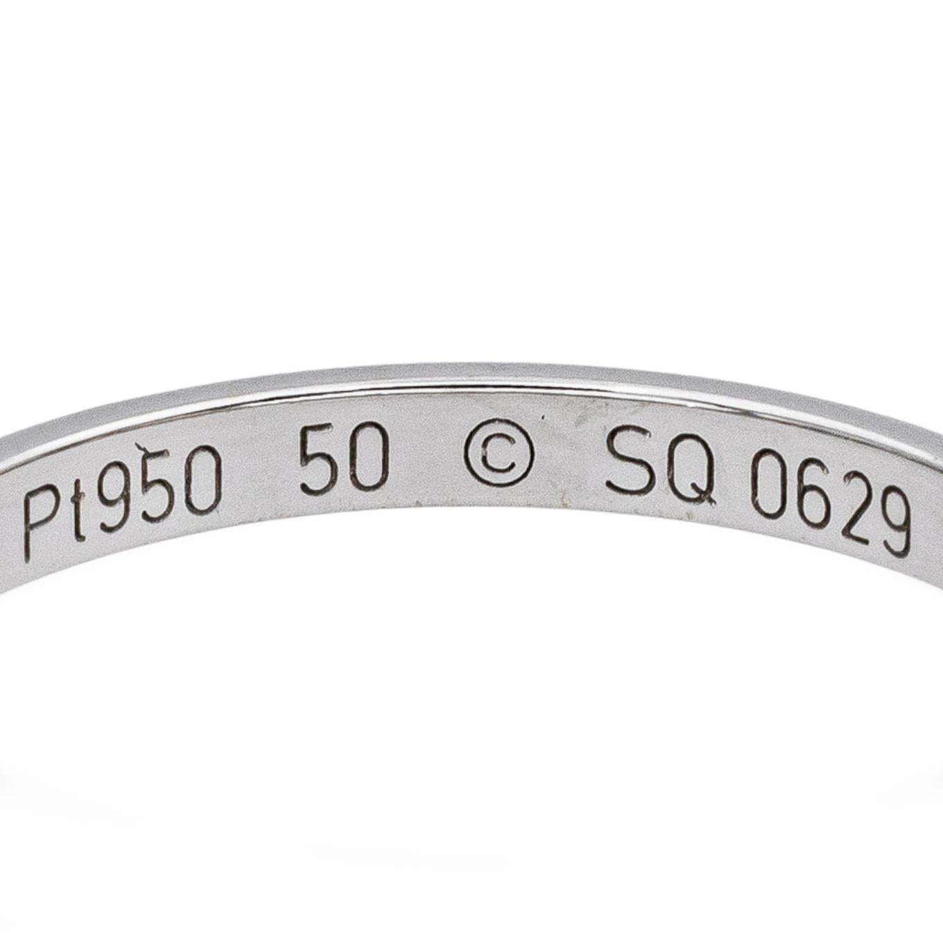 Cartier Bague Alliance 1895 Platine