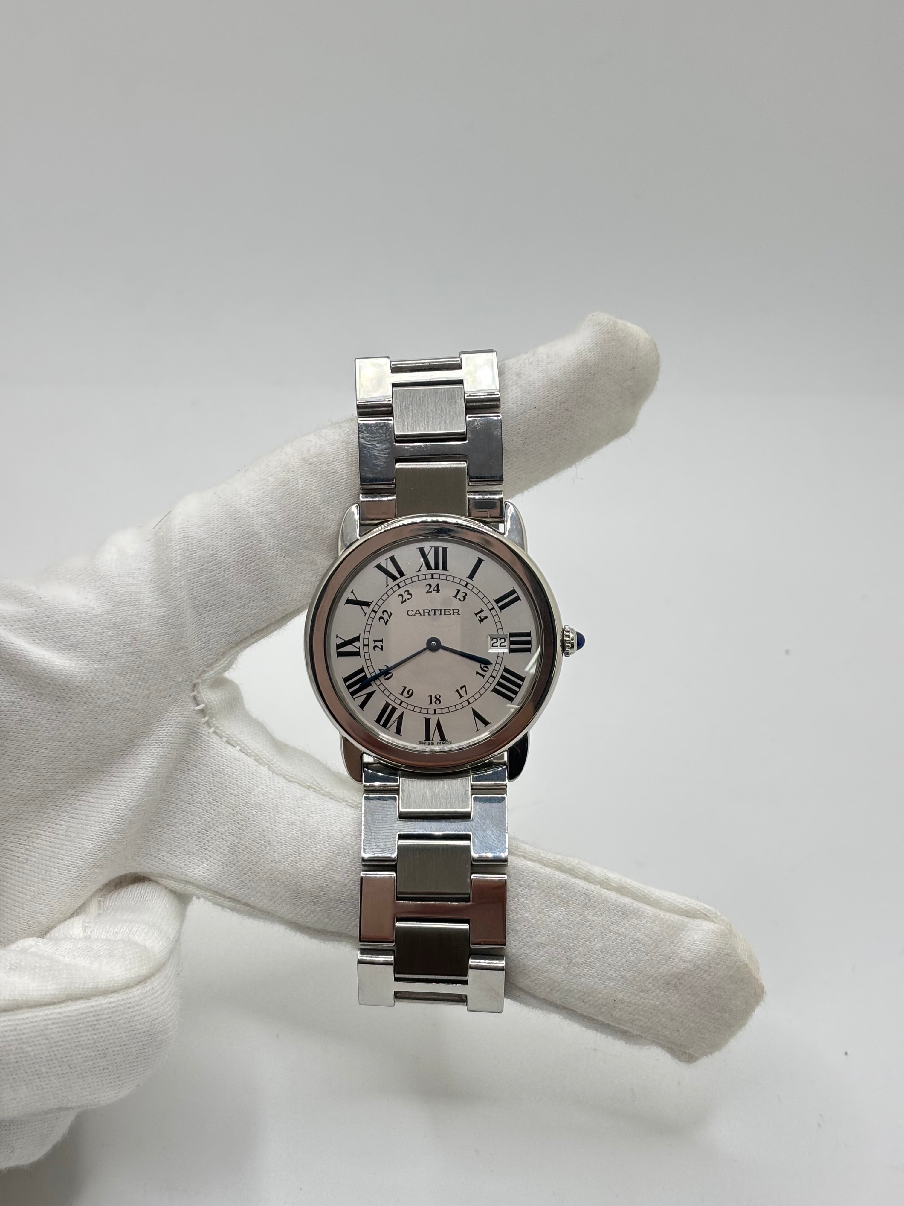 Montre CARTIER "Ronde Solo" en acier