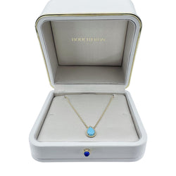 Collier Pendentif BOUCHERON "Serpent Bohème" en or jaune et turquoise