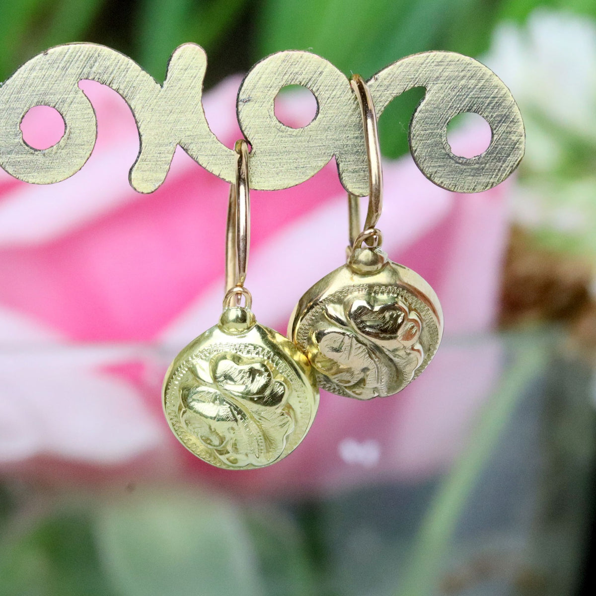 Boucles d'oreilles Dormeuses en or jaune et or rose
