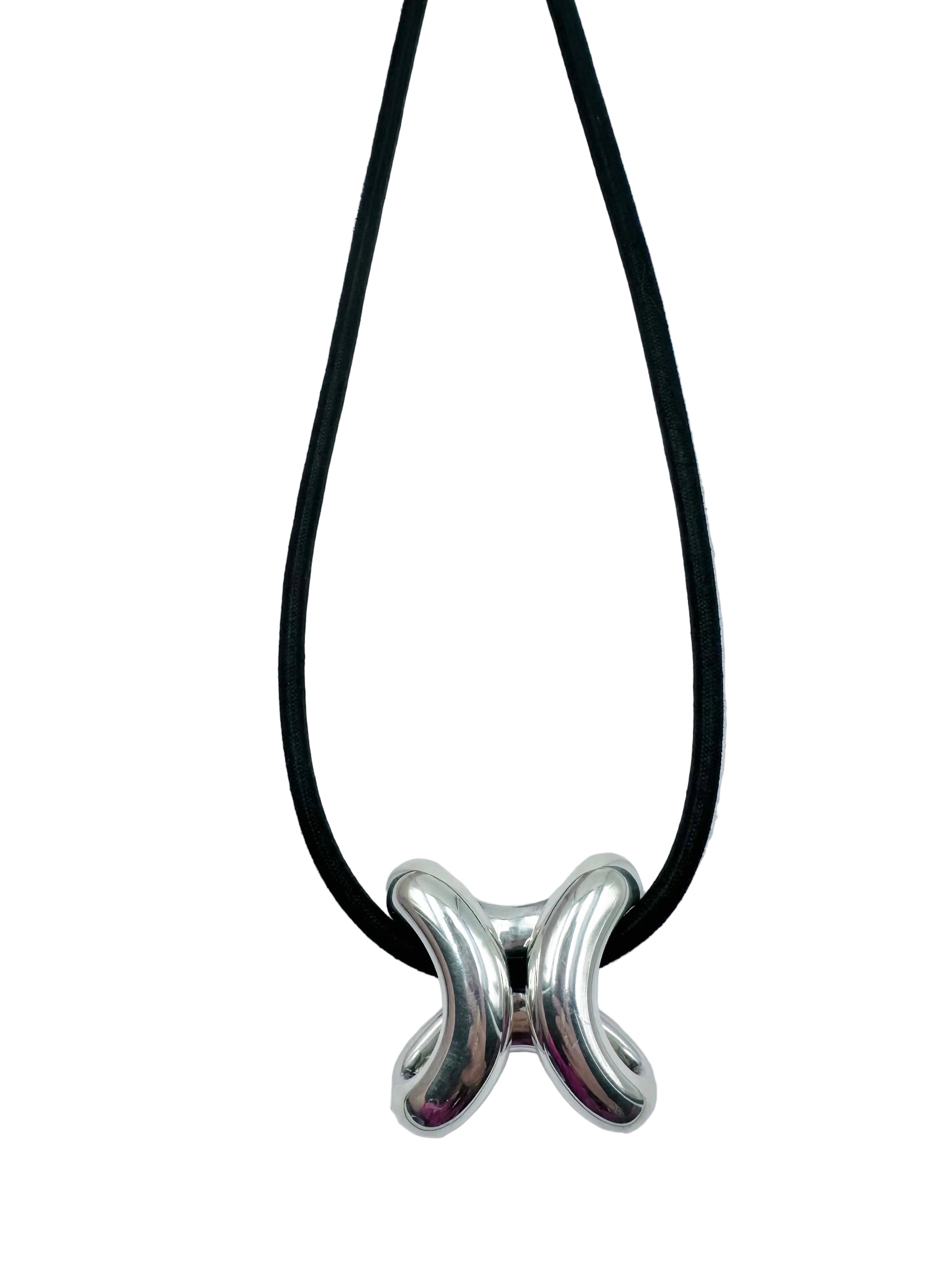 Collier Pendentif HERMÈS "Lima" en argent