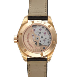 Montre OMEGA en or rose et cuir