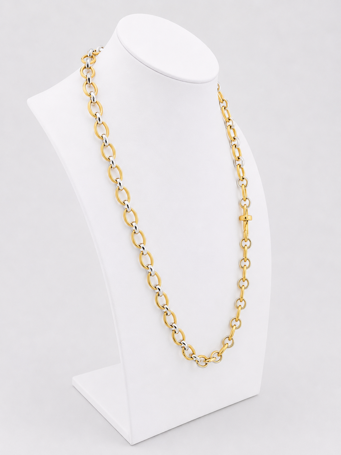 Collier Chaîne POMELLATO en or blanc et or jaune