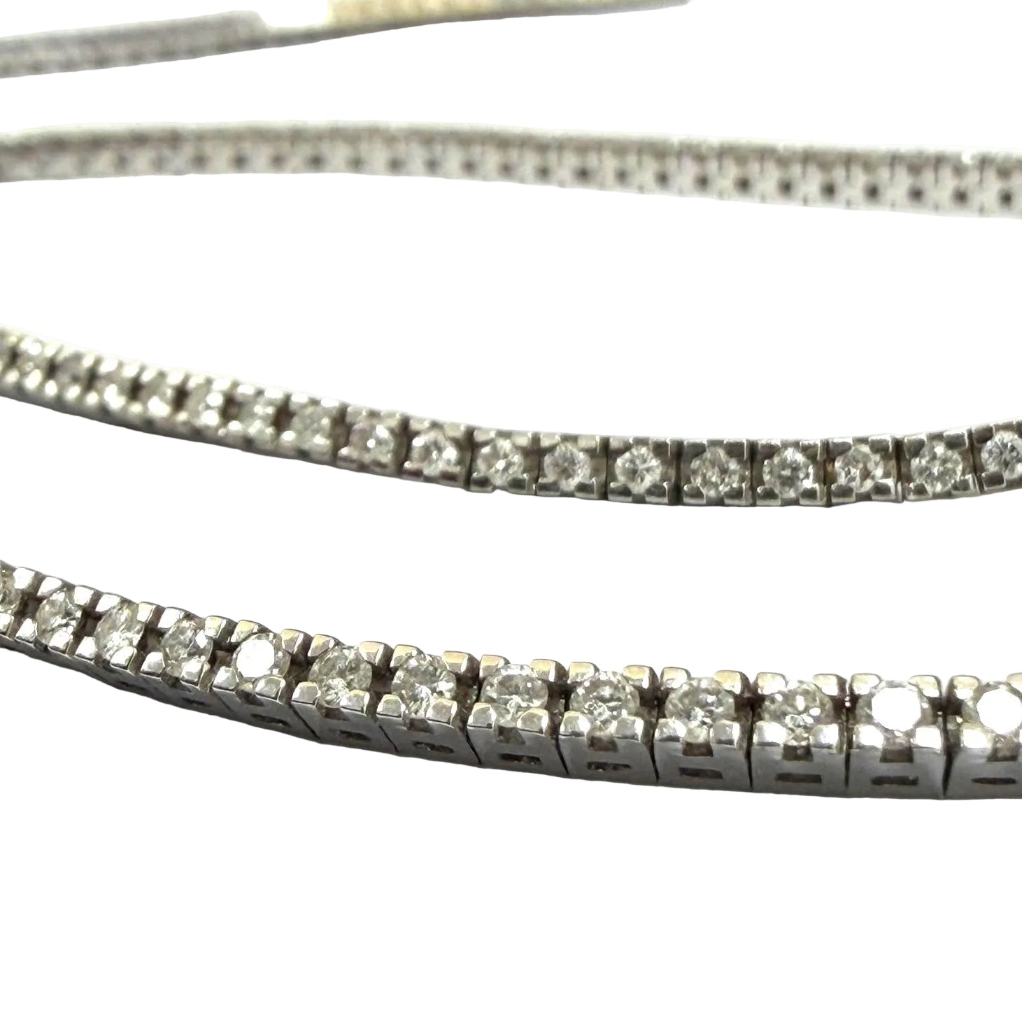 Collier Rivière en or blanc et diamants