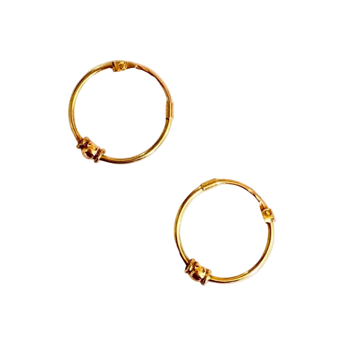 Boucles d'oreilles Créoles en or jaune