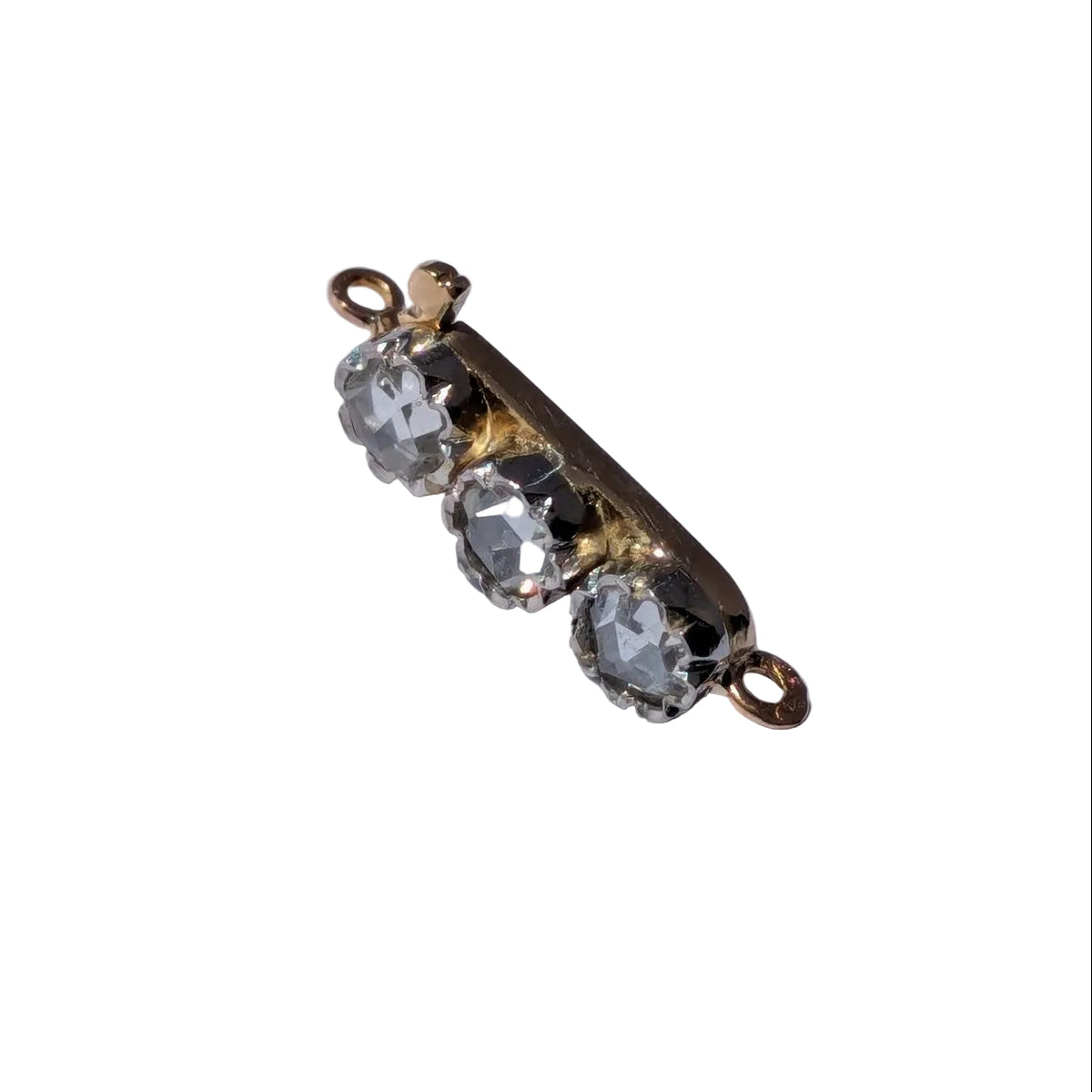 Fermoir en or blanc, or jaune et diamants