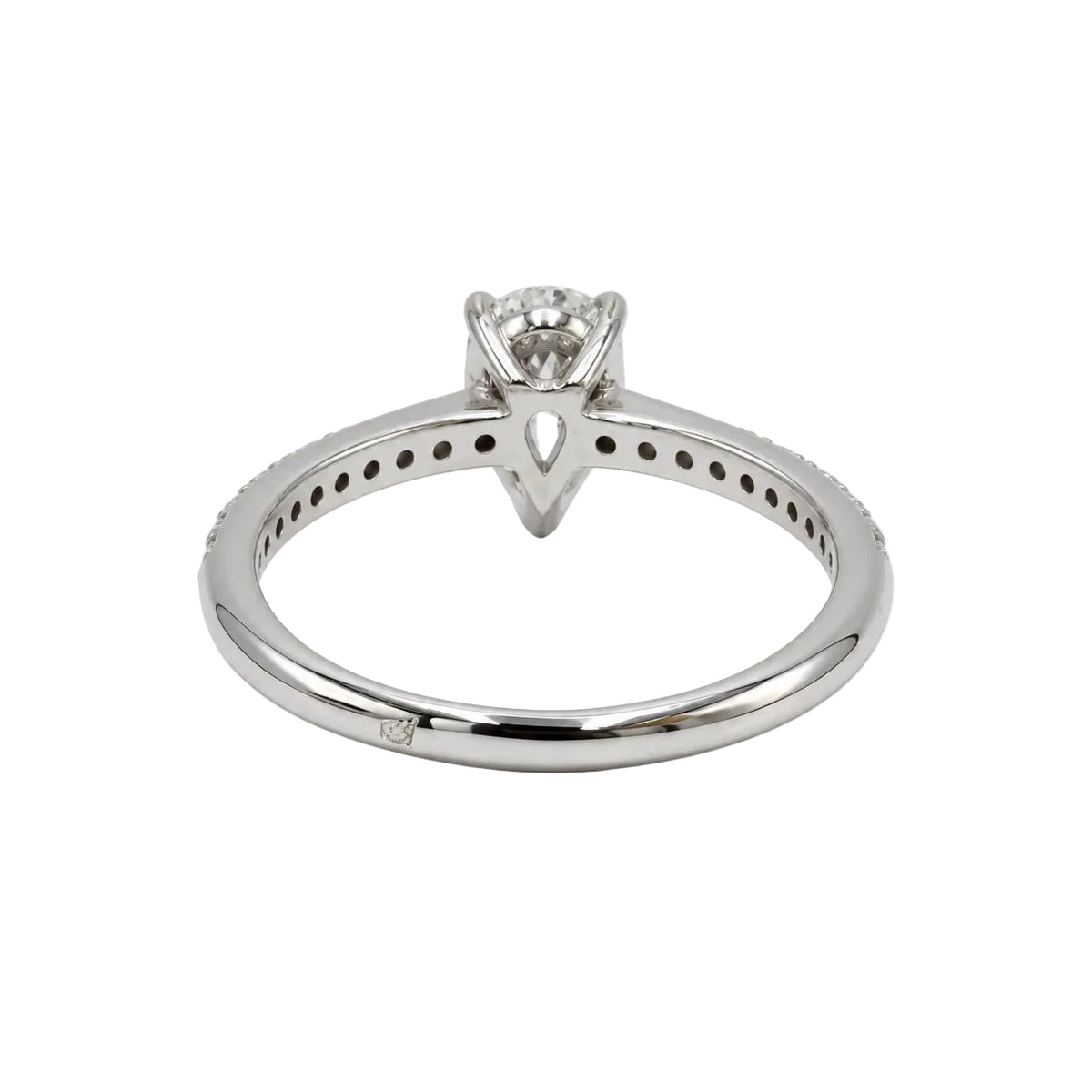 Bague Solitaire en or blanc et diamants