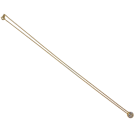 Collier Pendentif en or jaune et diamant