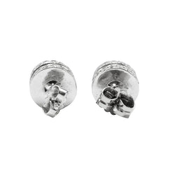 Boucles d'oreilles Puces en or blanc et diamants
