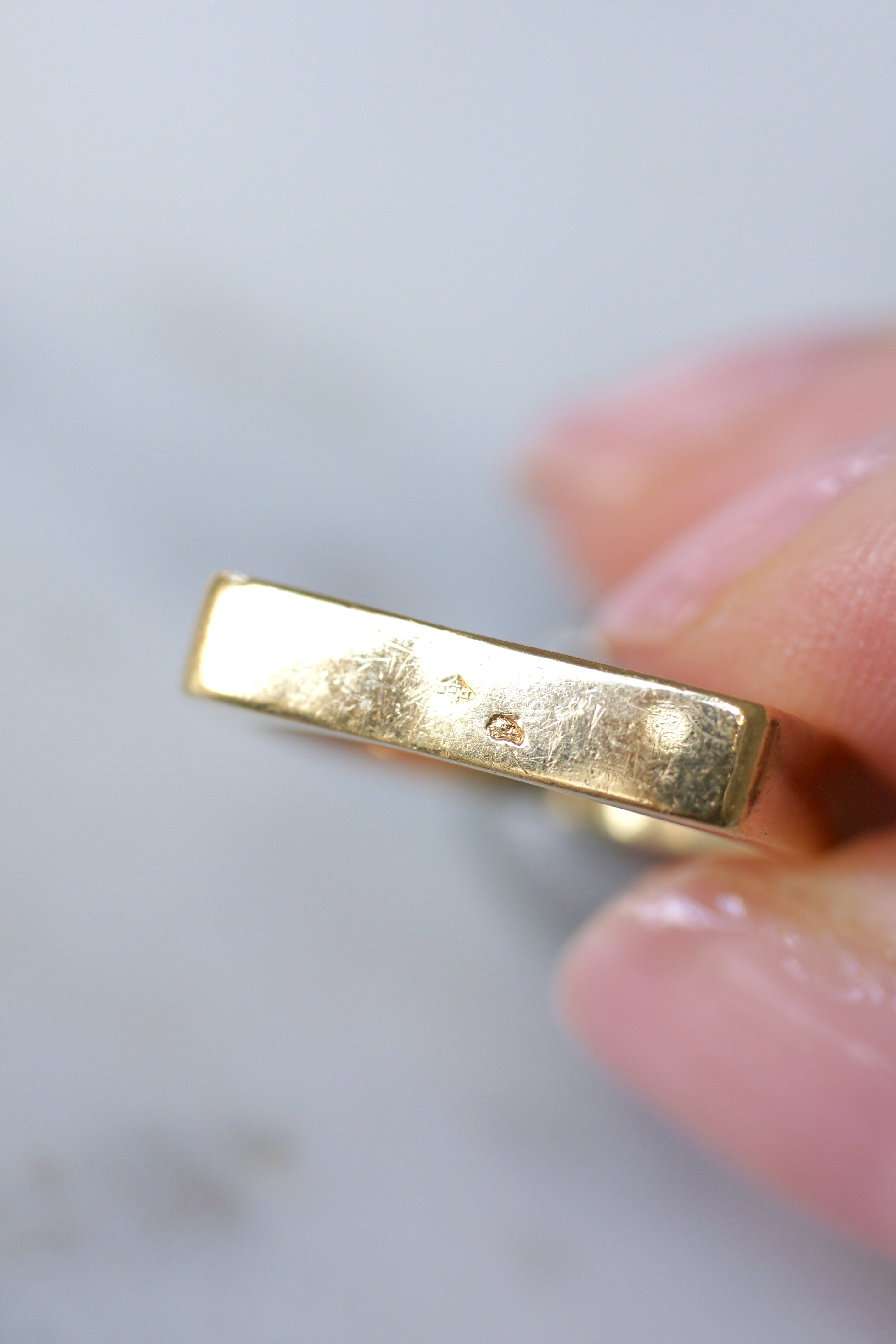 Bague DINH VAN en or jaune et hématite