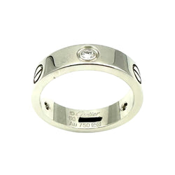 Bague Alliance CARTIER "Love" en or blanc et diamants