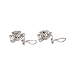 Boucles d'oreilles Clips Or blanc Diamant