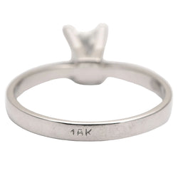 Bague Solitaire en or blanc et diamant