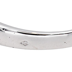 Bague Demi-alliance Or blanc Diamant