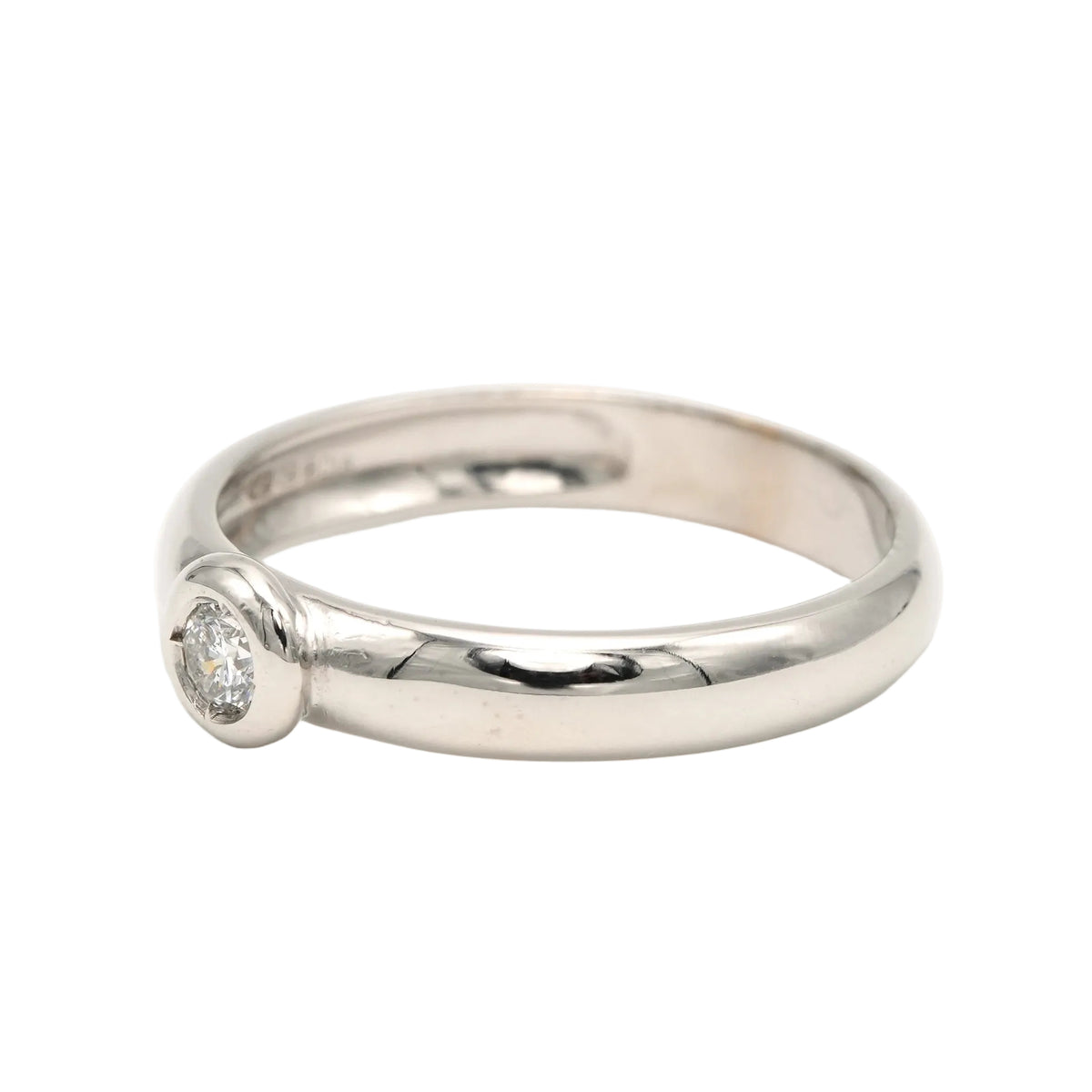 Bague Solitaire en or blanc et diamant