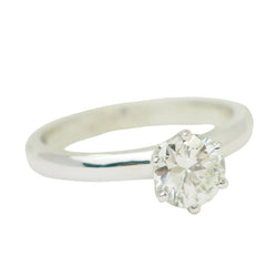 Bague Solitaire en or blanc et diamant