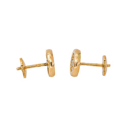 Boucles d'oreilles  Puces Or jaune  Diamant