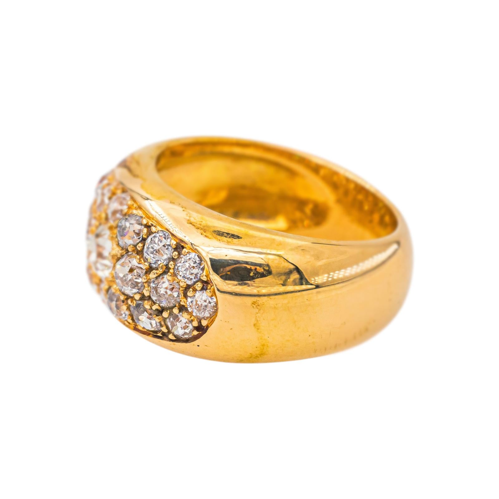 Bague Jonc Or jaune Diamant