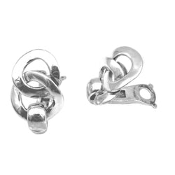Boucles d'oreilles Clips HERMÈS en argent