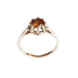 Bague Solitaire en platine et diamant