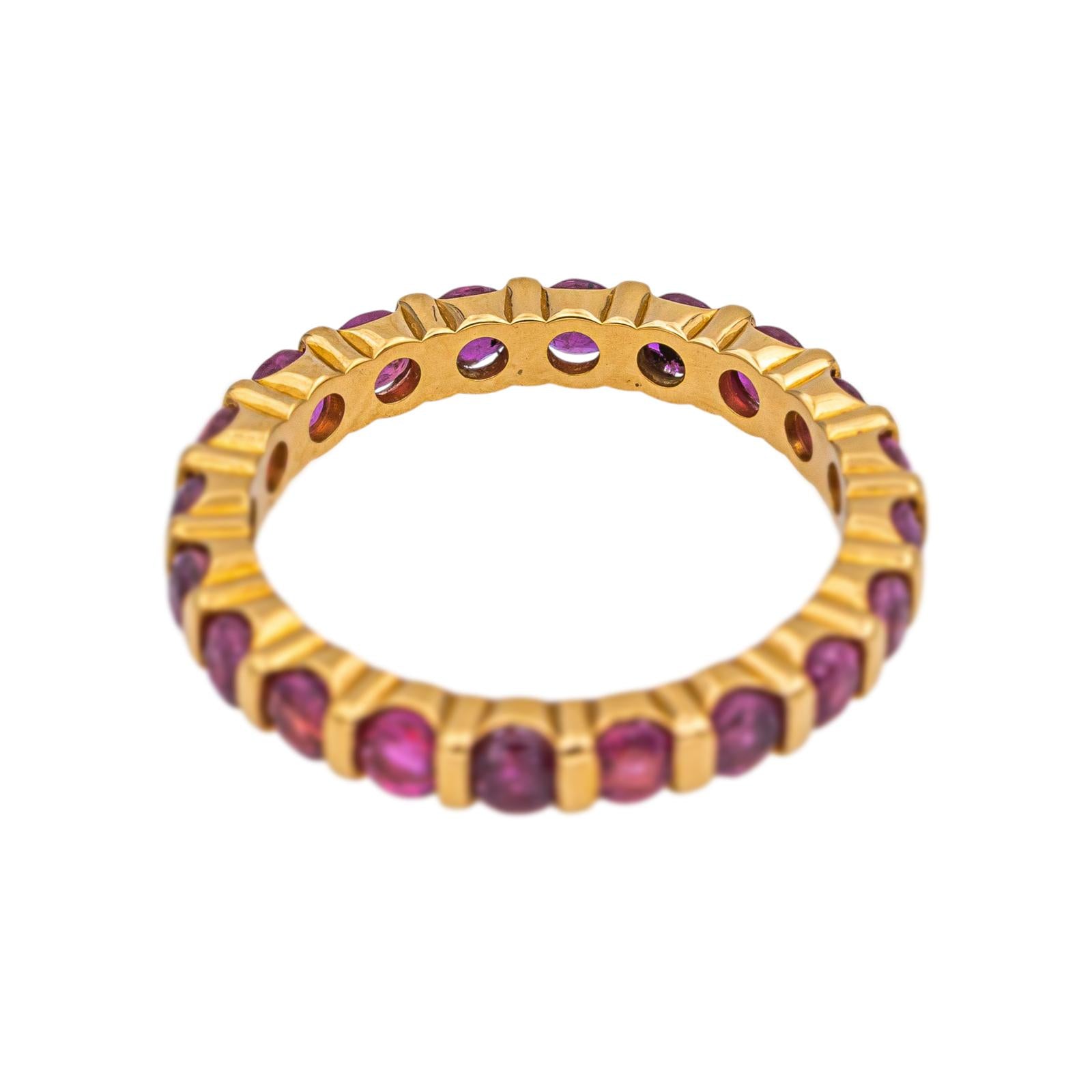 Bague Or jaune Rubis