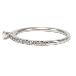 Bague Solitaire en or blanc et diamants