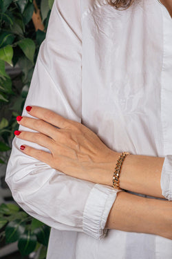 Bracelet Maille Gourmette Or rose