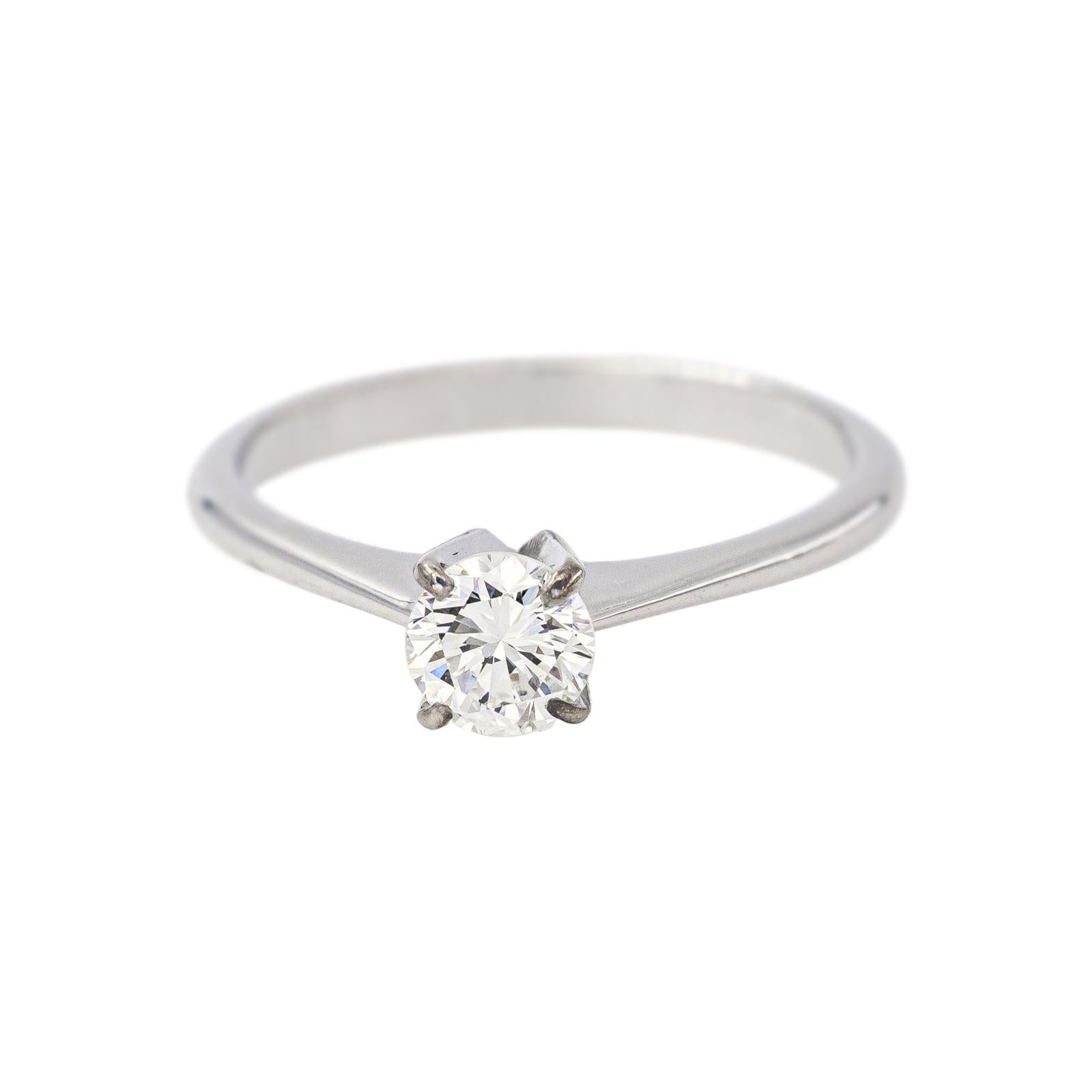 Bague Solitaire Or blanc Diamant