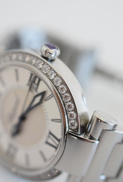Montre CHOPARD "Impériale" en acier, améthyste et diamants