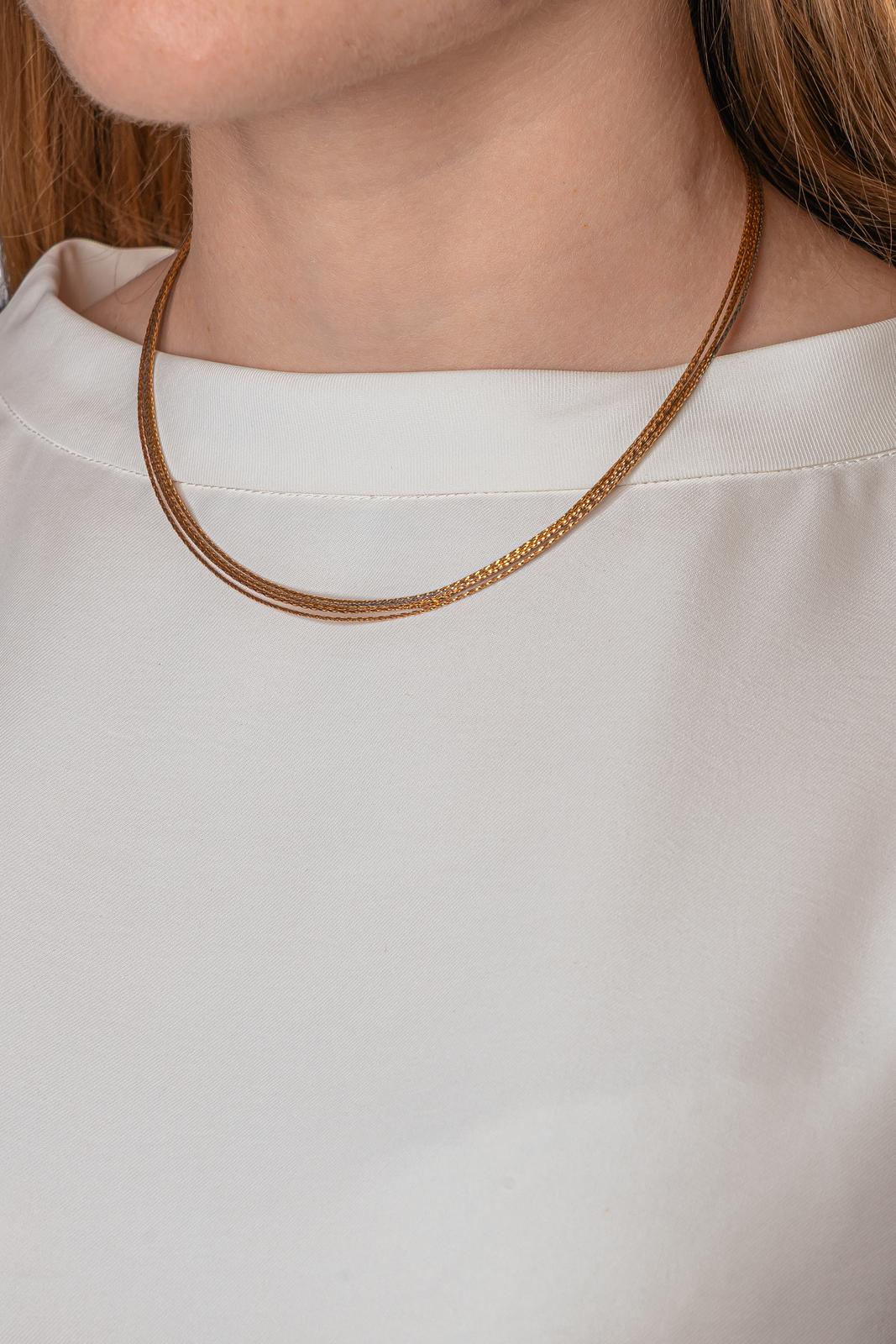 Collier Maille tressée Or jaune