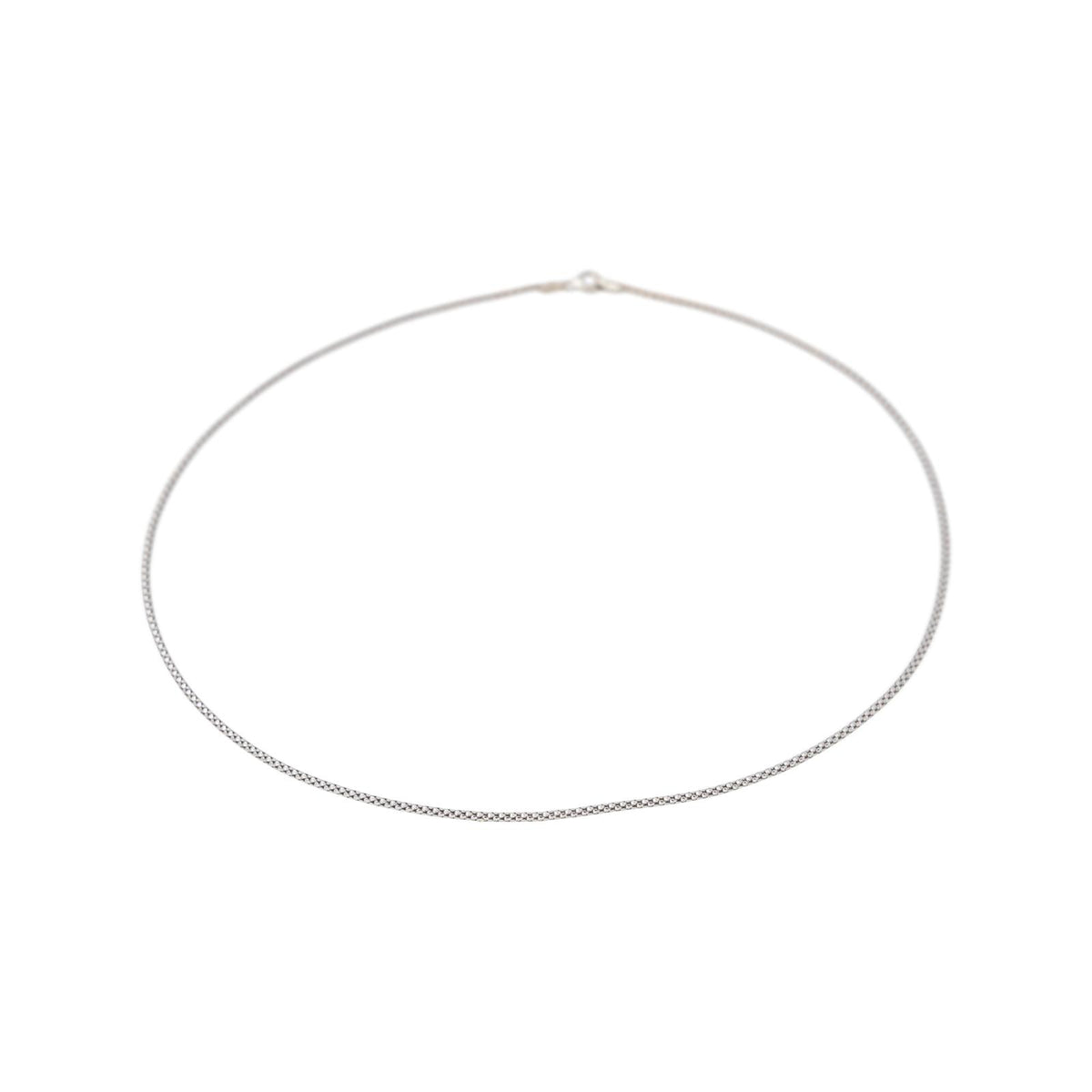 Collier  Chaîne à maillon  Or blanc