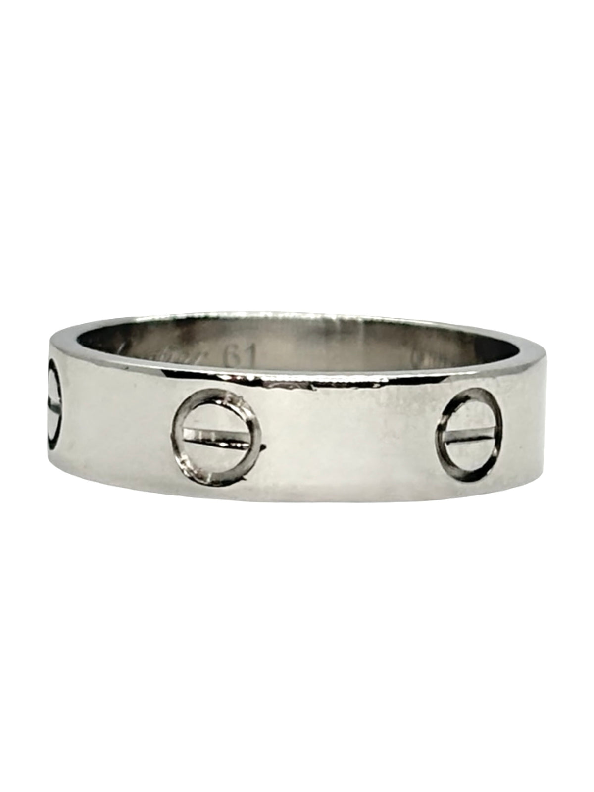 Bague Alliance CARTIER Love en or blanc