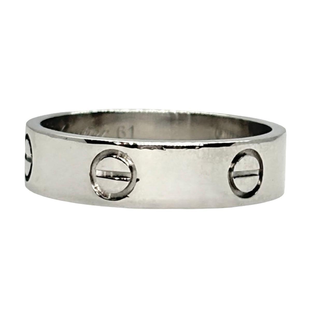 Bague Alliance CARTIER "Love" en or blanc