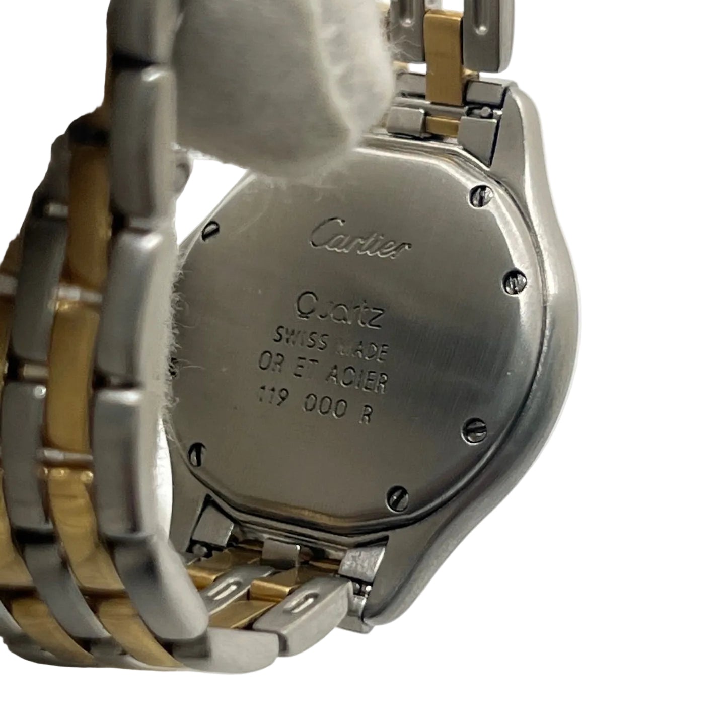 Montre CARTIER "Cougar" en or jaune et acier
